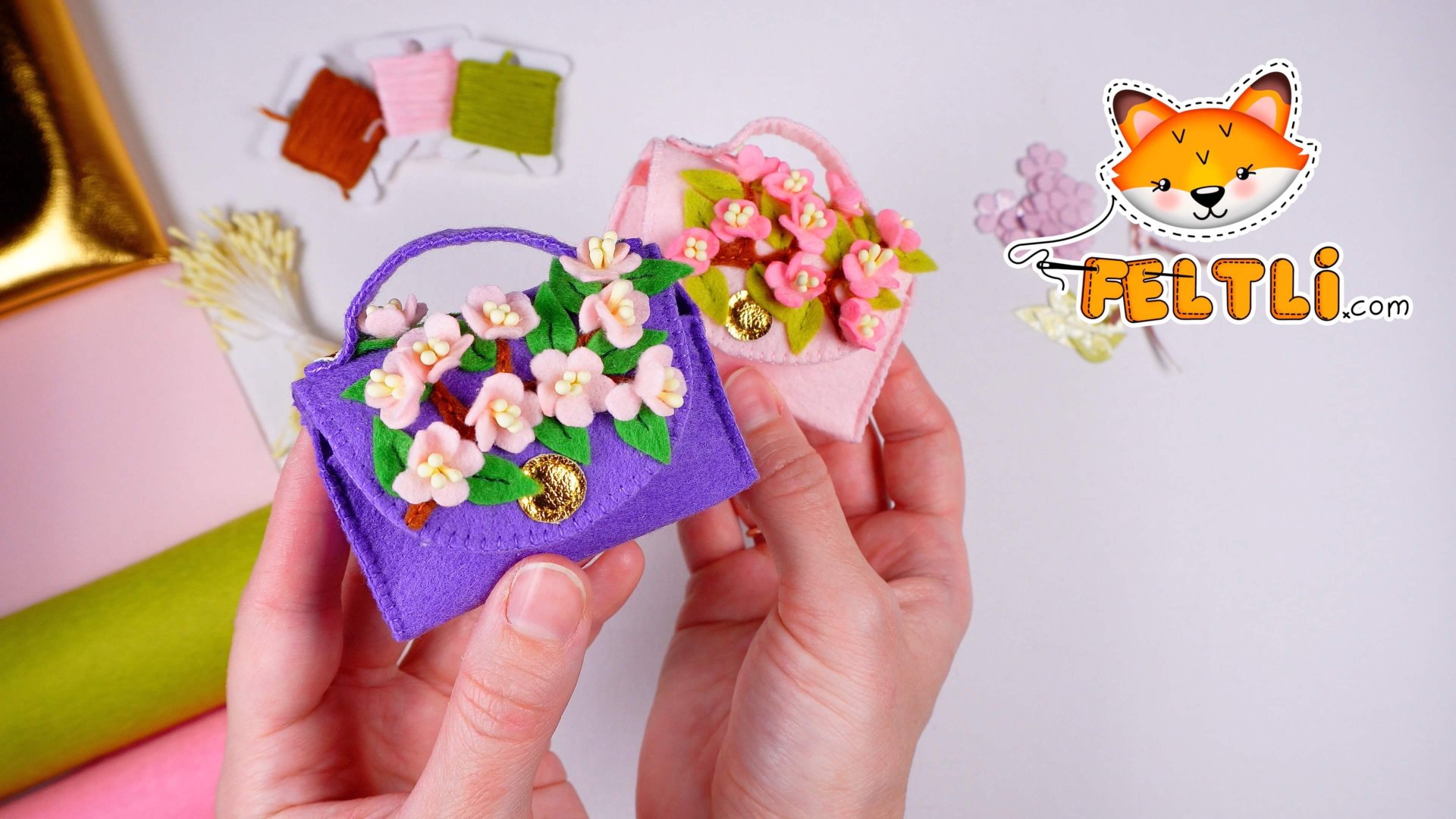 Мастер-класс миниатюрные сумочки из фетра своими руками Подарочный конверт для денег своими руками смотреть онлайн