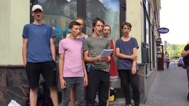 Smart bike trip teens who sing to make money . At Riga , Latvia . смотреть онлайн