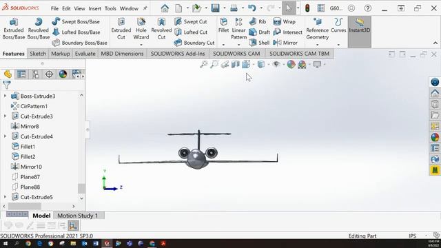 SolidWorks Gulfstream G600 (Part 4) смотреть онлайн