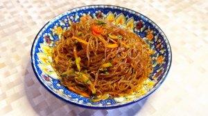 ФУНЧОЗА - КИТАЙСКАЯ ЛАПША С ОВОЩАМИ И СОЕВЫМ СОУСОМ