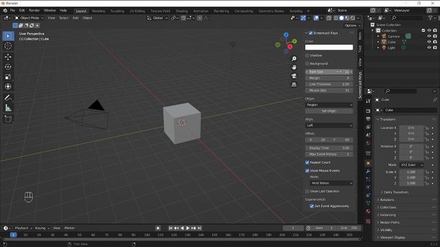 Blender Add-on: Screencast Keys смотреть онлайн