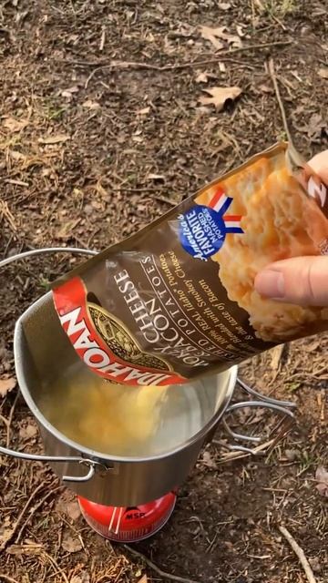 SIMPLE Mashed Potatoes And Summer Sausage - LINKS In Description #shorts #camping #cooking