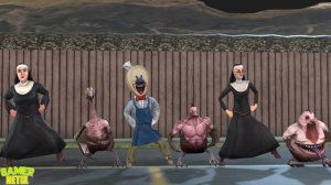 Evil Nun 2 - 3D Animation - Dancing - Sister Madeline & Joseph Sullivan & Gummy & Nun & Other Pets