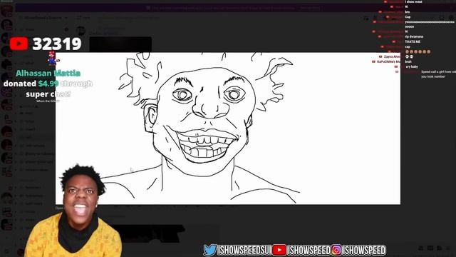 iShowSpeed reacts to His FAN ARTS *FUNNY* 😂 смотреть онлайн