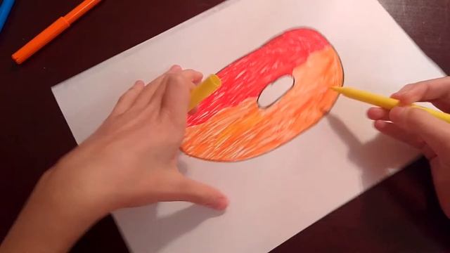 Рисуем пончик! 💜💛💚💙