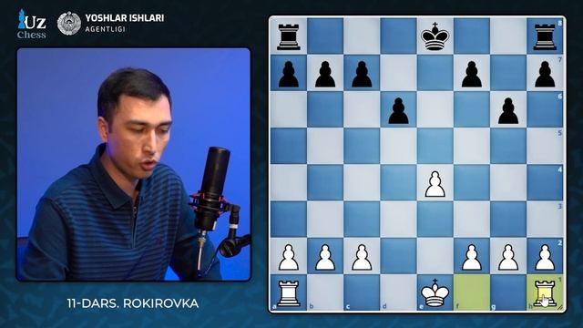 SHAXMATDA SHOX HIMOYASI (RAKIROVKA), 11-DARS | XM BOBUR SATTAROV BILAN SHAXMAT DARSLARI смотреть онлайн