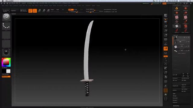 ZBrush Sword смотреть онлайн