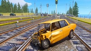 GTA 4 Car Crashes - Crash Testing Real Car Mods Ep.95