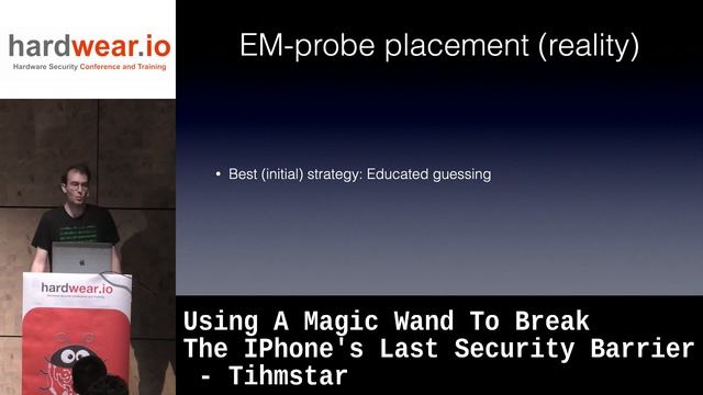 Using A Magic Wand To Break The IPhone's Last Security Barrier by Tihmstar | hardwear.io NL 2022 смотреть онлайн