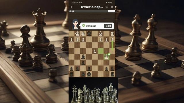 Разбор от Chesscom или Противник решил сдаться #1