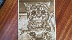 Мой лазерный гравер в работе.