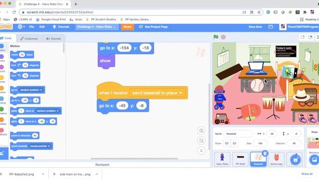 Train the Hanu Robo to Clean Up your room | Daily Scratch Challenge смотреть онлайн