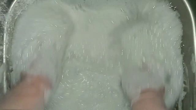 ASMR 🤍/Suds Paste/ #cleaning Powder #detergent With #bleach #spongesqueeze/#чистящеесредство #губки