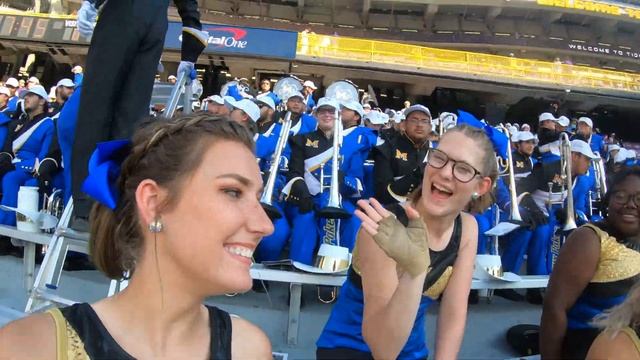 Cowgirl Kickers And TPOM Flag Corps - Tiger Stadium