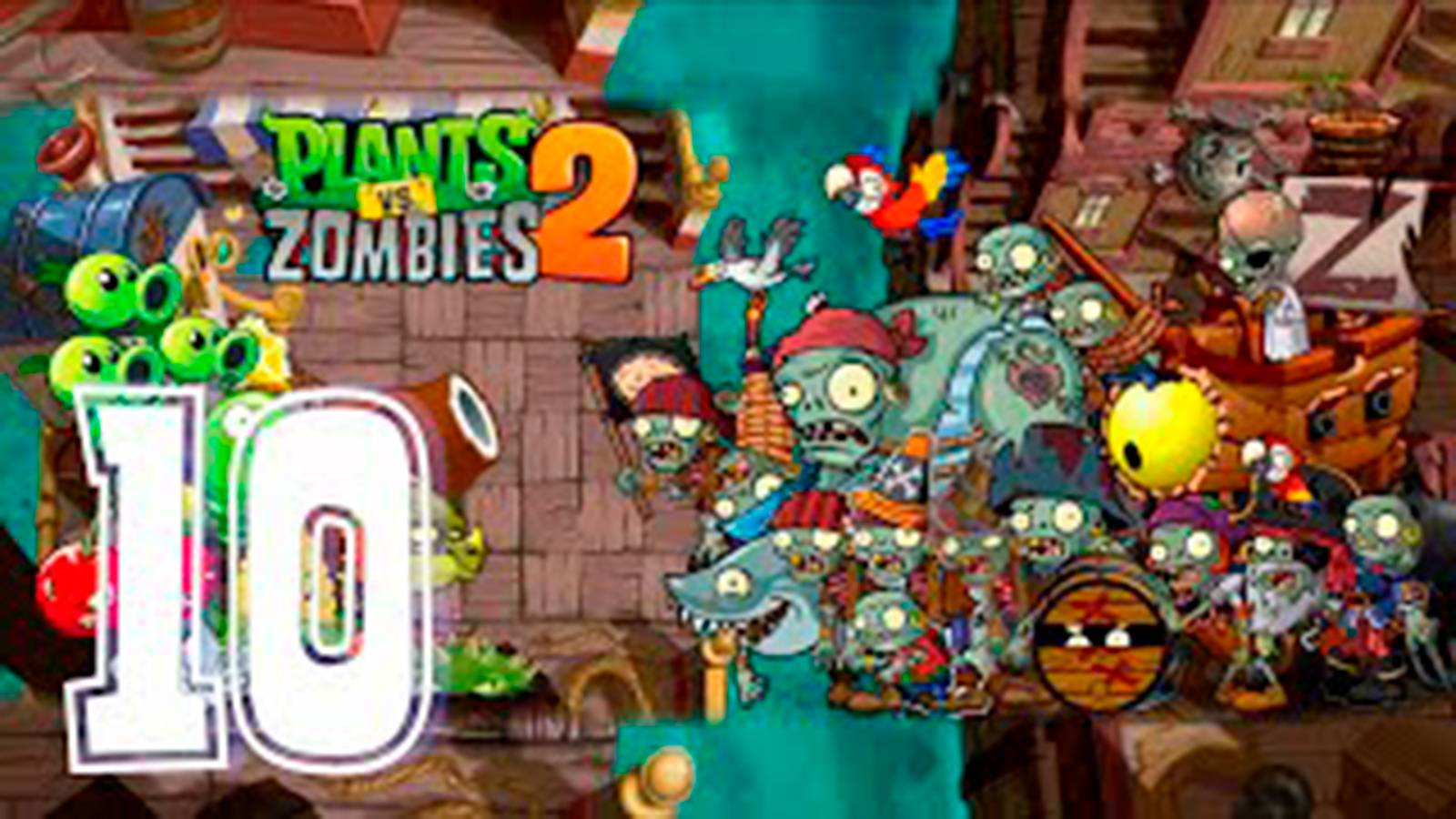 Прохождение Растение против зомби 2. серия 10. босс