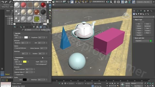 How to create glass material in 3ds max , Arnold Render смотреть онлайн