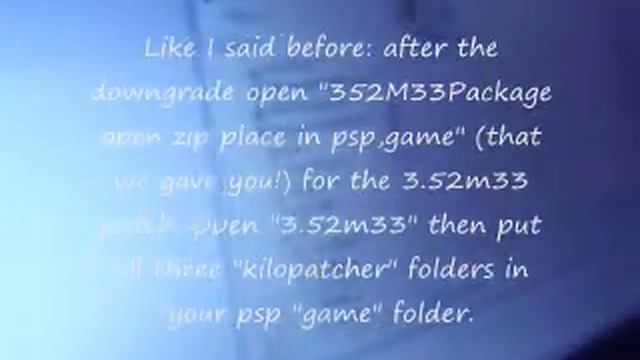 How to put custom firmware 3.52m33-4 in your psp. смотреть онлайн