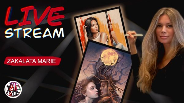 Zakalata Marie - рисуем в прямом эфире telegram XLab2dA