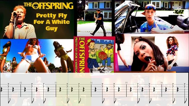 The Offspring - Pretty Fly For A White Guy [GUITAR BACKING TRACK + TAB] смотреть онлайн