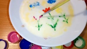 Рисуем на молоке