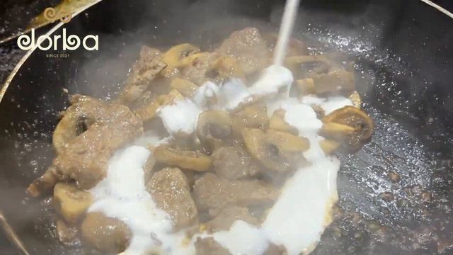 Телятина с грибами