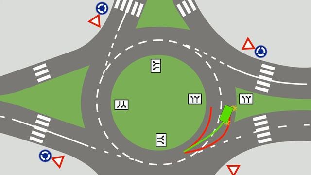 #6  Trajectory on TalTech roundabout/Trajektoorid TalTech ringristmikul/Схемы движения на круге
