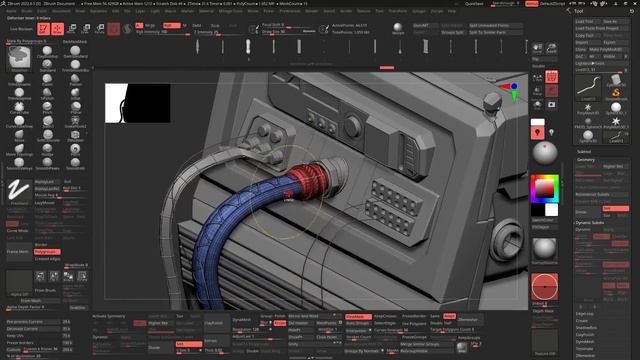 How to use and make IMM curve brushes in Zbrush смотреть онлайн