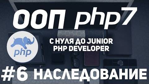 ООП для начинающих PHP. Наследование. Конструкторы в наследовании. Свойство protected. смотреть онлайн