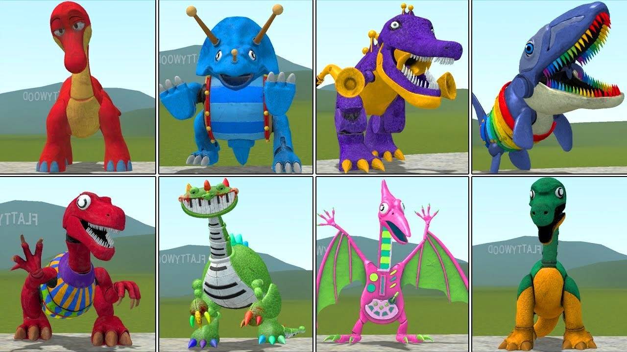 Я поиграл Deadmatch со всеми игрушками-динозаврами из семейства Pianosaurus Poppy Playtime 4 смотреть онлайн