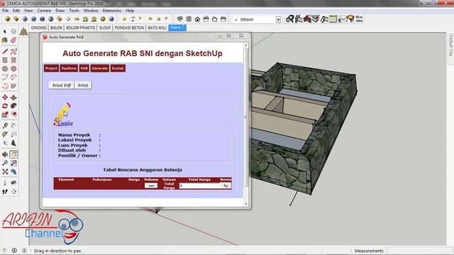 Tutorial Pengenalan Dasar Plugin Auto Generate RAB SNI Dengan Google SketchUp + Edit Logo (Vol.04) смотреть онлайн