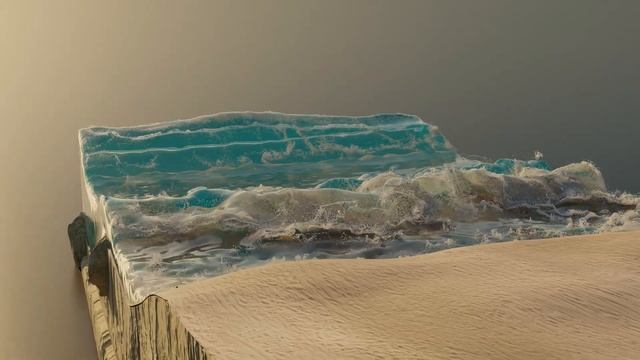My blender 3D Beach scene (Flip Fluid add-on) смотреть онлайн