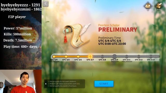 Rise of kingdoms - Peerless scholar event!! almost 10/10 lol смотреть онлайн