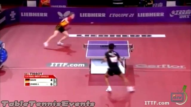 Zhang Jike Vs Patrick Baum: 1/4 Final [WTTC Paris 2013]