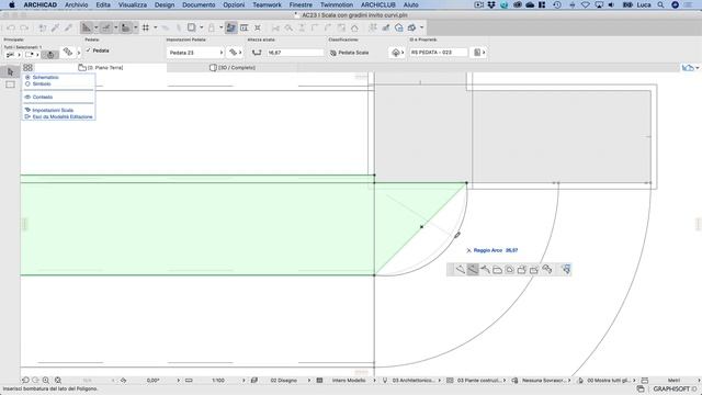 Come fare in ARCHICAD una Scala con i gradini di invito смотреть онлайн