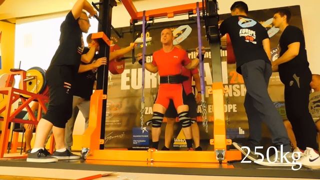 European GPA Championship 2016.g. - GPA Division Powerlifting: Squats
