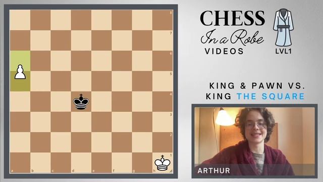 King and Pawn vs. King THE SQUARE // Endgame Series LVL1 // Learn the rule of the square! смотреть онлайн