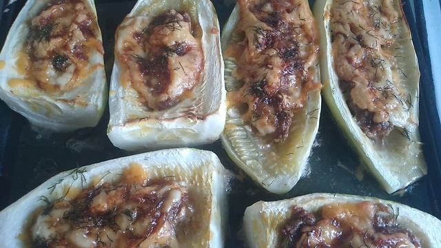 Лодочки из кабачков