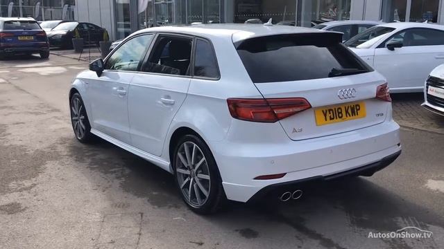 YD18KWP AUDI A3 TFSI BLACK EDITION WHITE 2018 смотреть онлайн