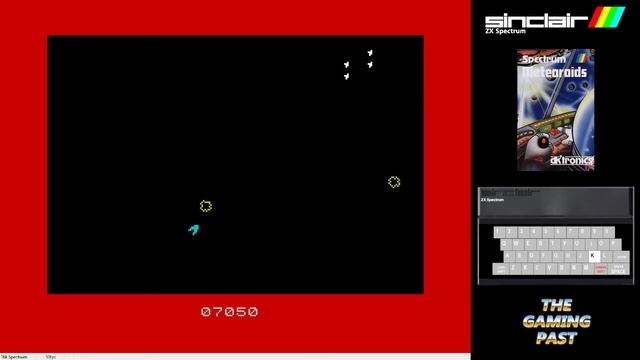 Meteoroids - DK'Tronics - ZX Spectrum 16K - 3 Lives/Slower/No Alien - 16,800 points - Emulated. смотреть онлайн