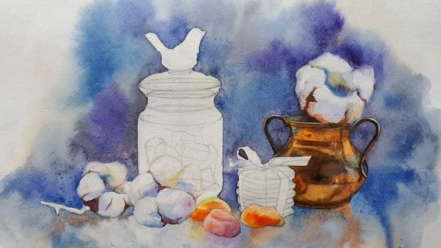 Уроки акварели. Натюрморт акварелью. смотреть онлайн