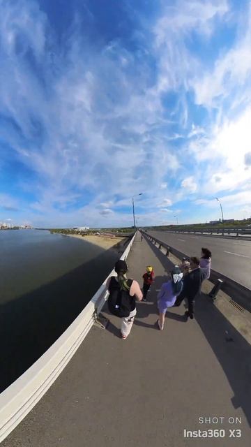 Мост над рекой Дон #ростовнадону #insta360 #небо # прогулка смотреть онлайн