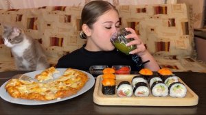 🍿 МУКБАНГ/РОЛЛЫ/ПИЦЦА/С 8 МАРТА💐