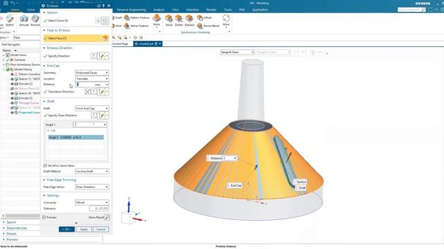 Siemens NX 1926 Modeling Example смотреть онлайн