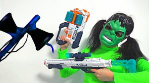 СИРЕНОГОЛОВЫЕ ВЕРНУЛИСЬ к нам в дом NERF битва - 4 часть