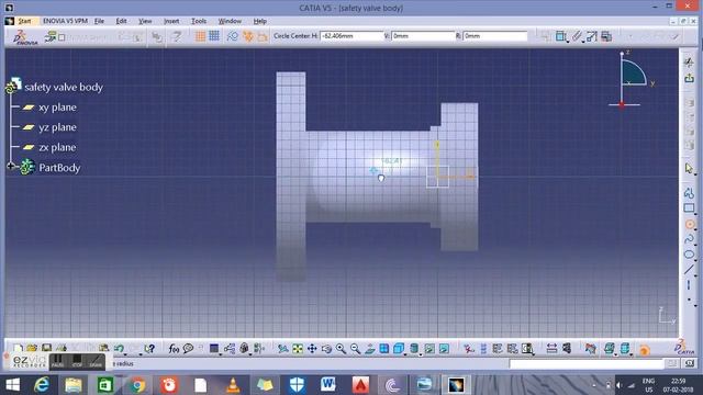 CATIA- Safety Valve Body Design