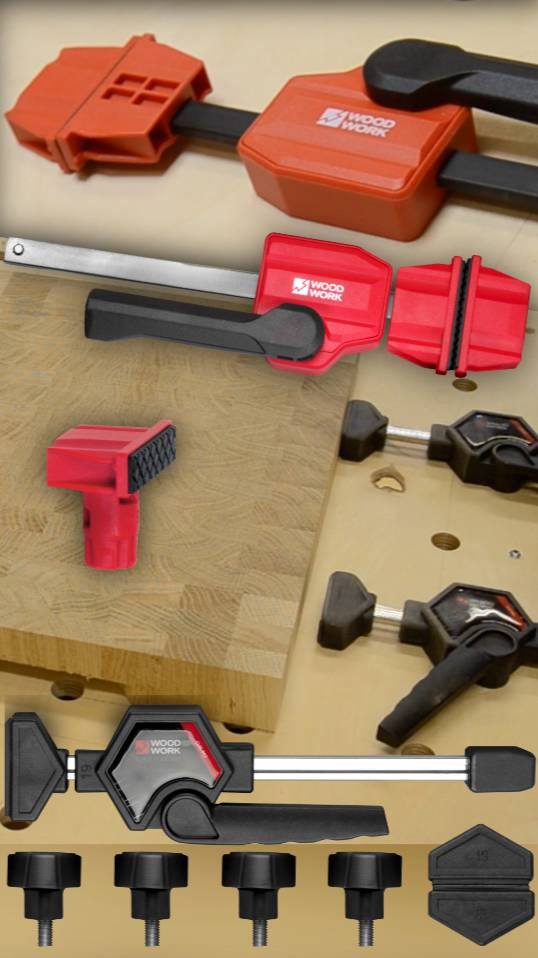 Сравнение прижимов для отверстий в рабочей поверхности | Прижимы верстачные эксцентриковые Woodwork смотреть онлайн