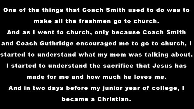 UNC Coach Hubert Davis, "My faith in Christ is the foundation of who I am." смотреть онлайн