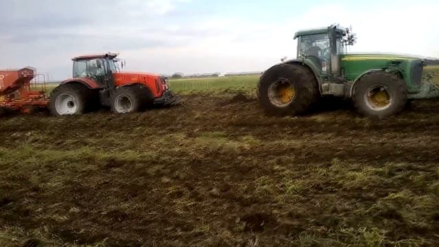 Беларус МтЗ 3522,3022 и JohnDeere 8420 смотреть онлайн