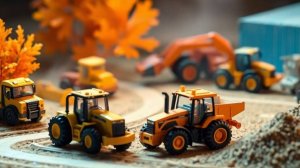 Строймания: Игрушечные тракторы и грузовики в деле