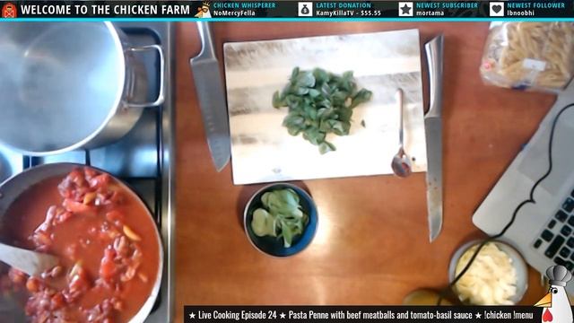 Live Cooking Episode 24: Pasta Penne with meatballs and tomato-basil sauce смотреть онлайн